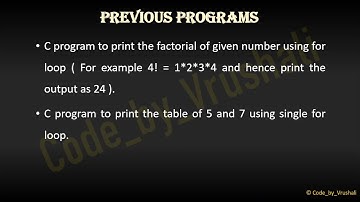 For loop programs Ep - 11A #forloop #factorial #fibonacci #tableof5 #loopingstatements  #basic_c
