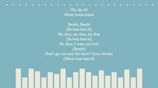 Jidenna - Bambi (lyrics) chords