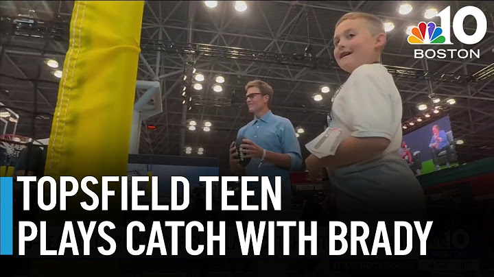13-year-old from Topsfield plays catch with Tom Brady