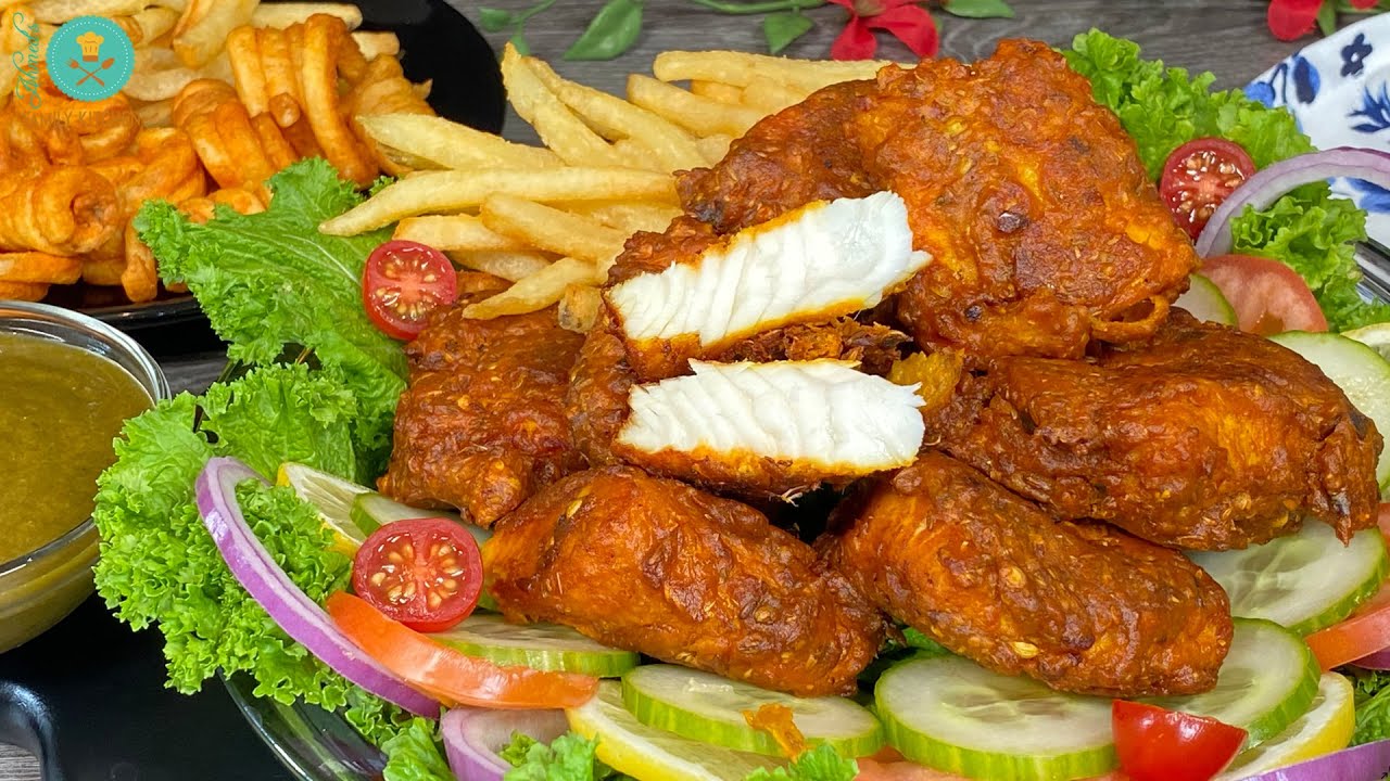 Lahori Fish Fry Recipe With Imli Chutney | Restaurant Style Spicy Fish & Green Tamarind Mint Sauce