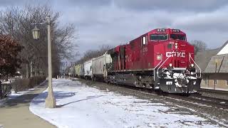 Three Trains On The C&M Sub 1/17/26
A quickie.
I got word today that CPKC 246 had a decent lash up consisting of a KCSM AC44 and a CP SD60 so I managed to head to Deerfield to snag them, I then got word that CP 9375 was making its way down on a 340 so I snagged them later in the day as well. Not much else to say really. Enjoy!
Now here are the trains in order.
Trains 1 and 2: SB Mixed Freight meets Outbound Metra
Train 1s Power:
KCSM AC44CW #4521 *ex-TFM 2621*
CP SD60 #6229 *ex-SOO Line 6029*
DPU:
CP AC44CWM #8024 *ex-CP 9572*
Train 2s Power:
METX SD70MACH #509 *ex-BNSF 8945*
METX CabCar #8532
Train 3: SB Grain Train
Power:
CP ES44AC #9375 *CPKC Paint*
DPU:
KCS SD70ACe #4176
Taken on 1-17-26 Three Trains On The C&M Sub 1/17/26