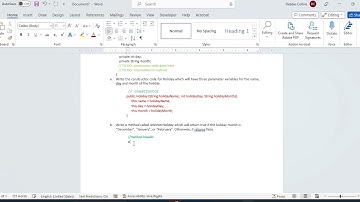 CS 121 Final Review Writing Code for Classes