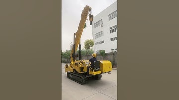 8 ton spider crane routine operation#mechanical #automobile #excavator #crane