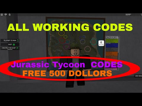 Codes Jurassic Tycoon Youtube - 