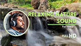 Relaxing Forest Waterfall Nature Sounds for Calm Sleeping,Natural River Water Flowing Sounds