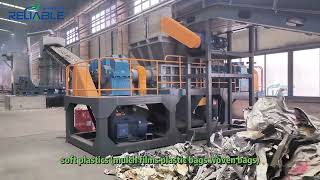 What metal scraps is this double-shaft shredder suitable for?