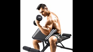 Probase Sports Adjustable Bench With Preacher Curl Pad