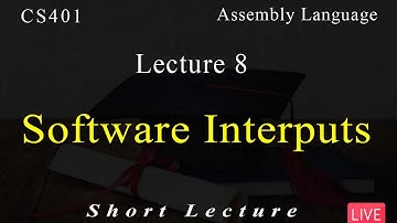 CS401 Assembly Language | Lecture No 8 | Short Lecture | VU Mentor