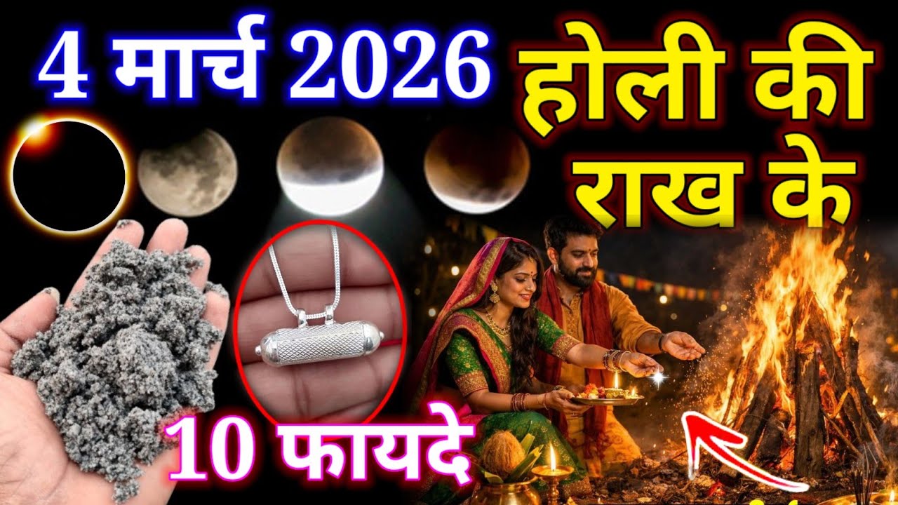 4 मार्च 2026 होली की राख हम भी लाते हैं आप लाते ही करोड़पति बन जाओगे Chandra grahan 2026