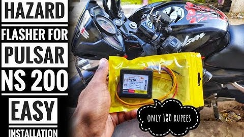 Hazard Flasher For Pulsar Ns 200 | Pulsar Modification | RS MOTO VLOGS
