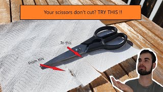 Your scissors don't cut? TRY THIS !!