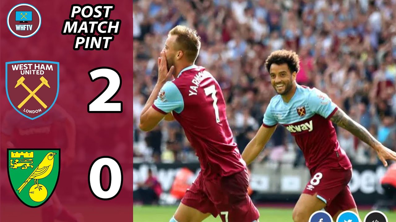 West Ham 2-0 Norwich | Post Match Pint moodys