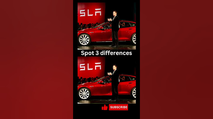 Elon Musk intoduces the new Tesla car - Spot the differences