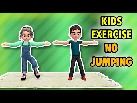 No Jumping! Kids Exercise At Home