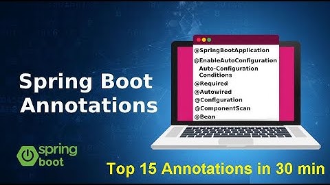 Spring Boot Tutorial 2 : All Annotations in one video @SpringBootApplication@Component@Service@Rep..