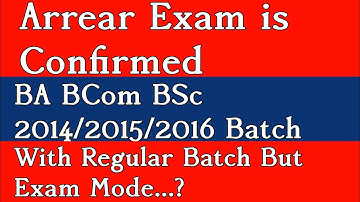Arrear Exam process BA BCom BSc |  Arrear Exam gauhati university