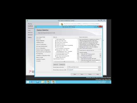 How to install SQL Server 2012 on Windows Server 2012 R2 (VMware workstation 9.0)