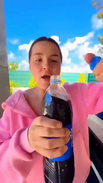 OMG! You Won't Believe What This Girl Did to This Pepsi Bottle #shorts