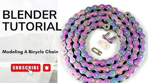 Bicycle Chain Modeling in Blender