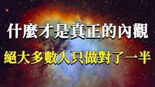 什麼才是真正的內觀絕大部分人都沒有完整的完成過一次提起覺知向內而觀#能量#業力 #宇宙 #精神 #提升 #靈魂 #財富 #認知覺醒 #修行