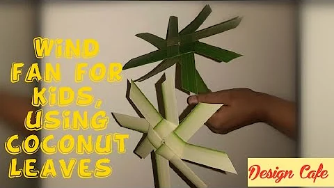 Wind fan using Coconut Leaves | palm leaves fan | DIY | simple fan for kids