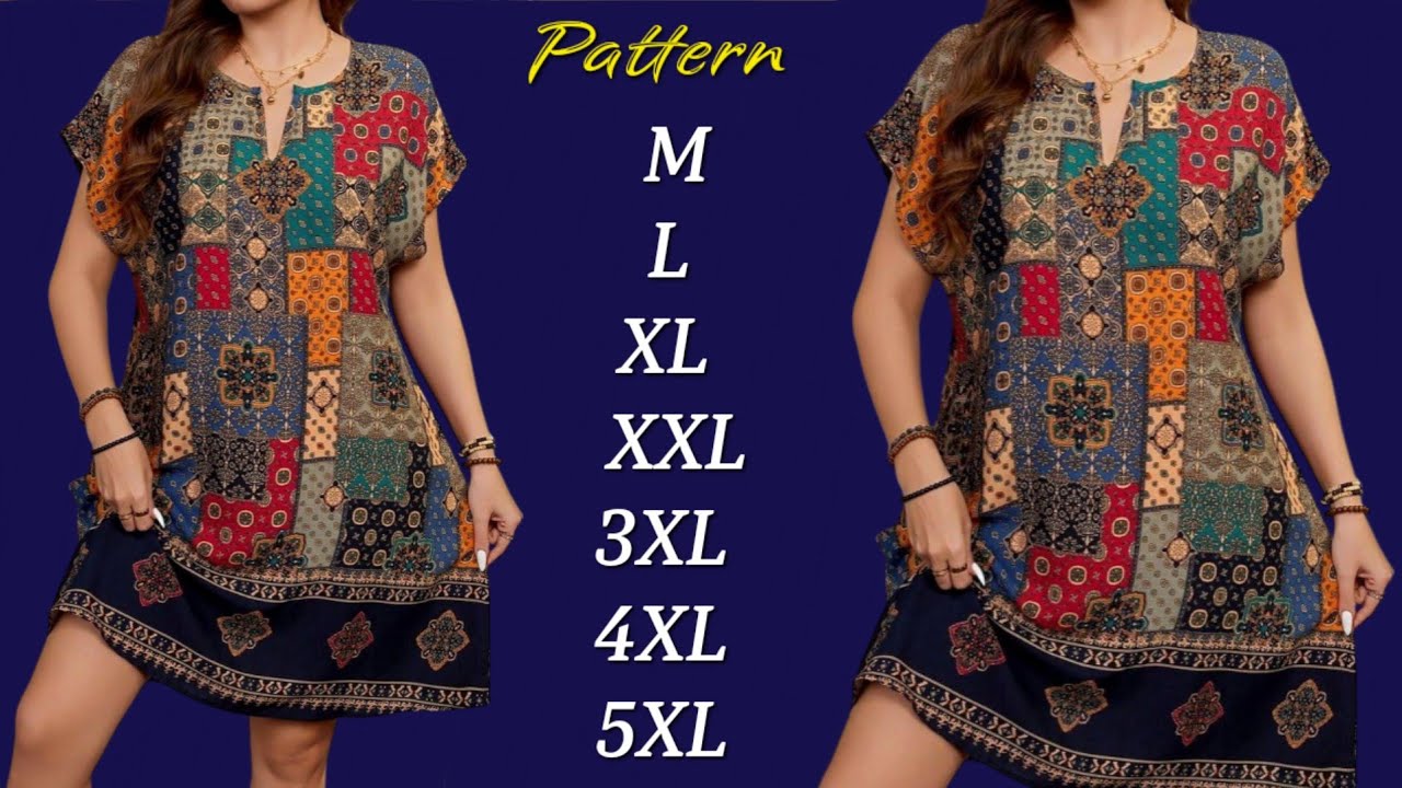 ⚘️You Don't Have To Be a Tailor⚘️So Easy Only 10 Minute Dress Pattern 💃 Stylish and Simple Pattern