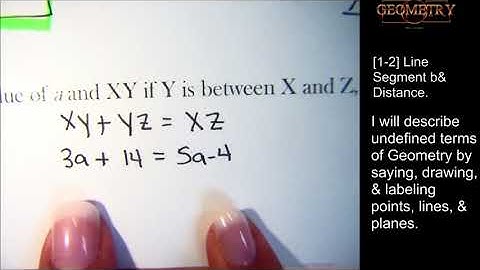 [1-2] & [1-3] Line Segments & Distance