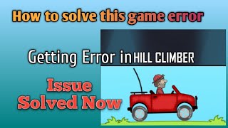 How to fix hill climb racing app error | Unfortunately hill climb racing app has stopped screenshot 2