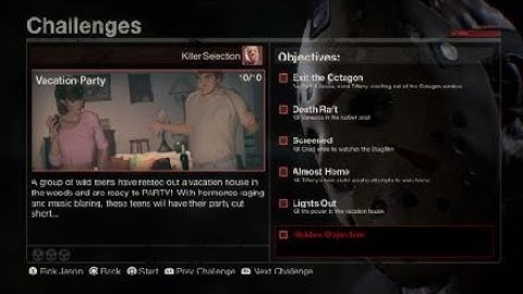 Friday the 13th: The Game: Single Player Challenges: Escaping & JASON IS HERE