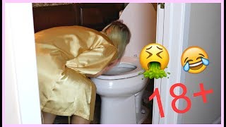 Drunk makeup tutorial (Gone wrong) 18+