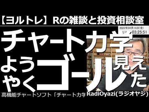 【ラジオヤジのヨルトレ】チャート力学の開発、ようやくゴールが見えた! 2月頃からがんばってきた、ソフト開発。終わりが見えてきた。皆様の応援のおかげと感謝! 今日の相談銘柄は7816スノーピークなど。