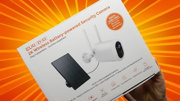 NEW EUKI 2K Solar Security Camera Unboxing!
