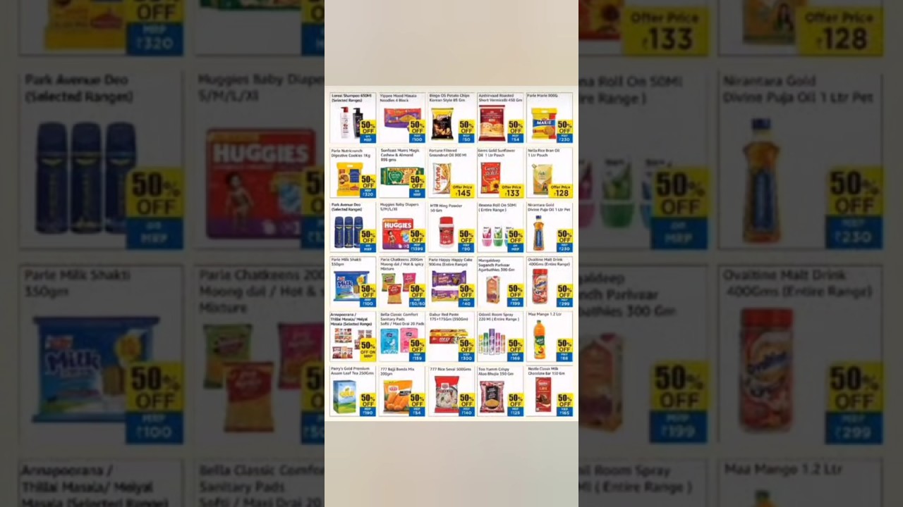 Today's Offers Coimbatore Pothys SuperMarket Mega Shaving Days Upto 50%Off July3,4,5,6 4days Offers💥