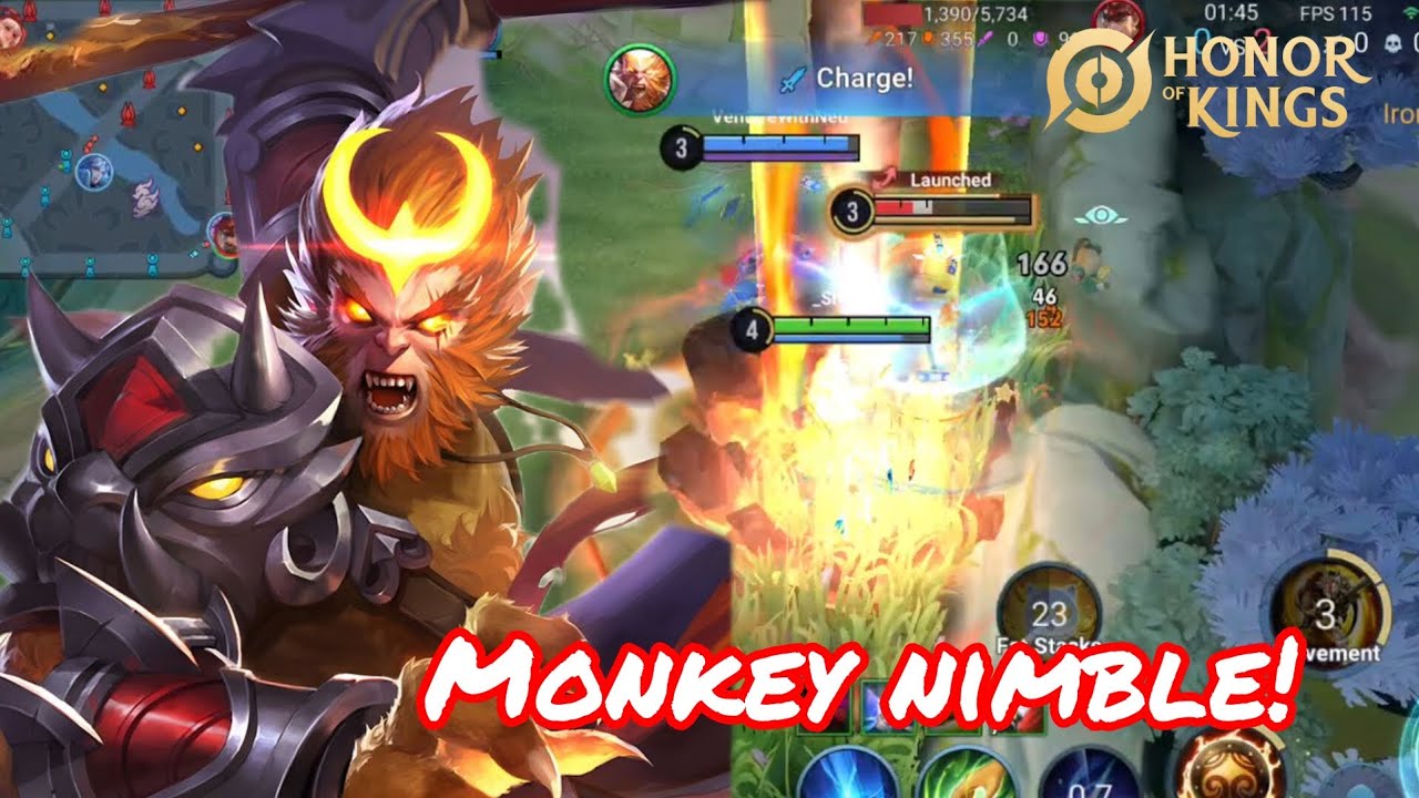 First time using WUKONG and Sheesh!!! FULL DAMAGE BUILD GAMEPLAY TOP 1 BUILD! 🙊