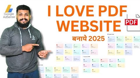 PDF Converter Website Kaise Banaye | How to Create PDF Tool Website 2025