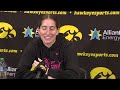 Caitlin Clark and other Iowa seniors talk to media ahead of Ohio State game