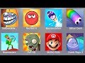 Troll Quest Internet,Red Ball 4,Bouncemasters,Slither Dash,Bowmasters,PVZ HD,Mario Run