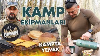 YENİ BAŞLAYANLAR İÇİN KAMP MALZEMELERİ | @ormanyolcusu. ile Kampta Burger Yaptık !