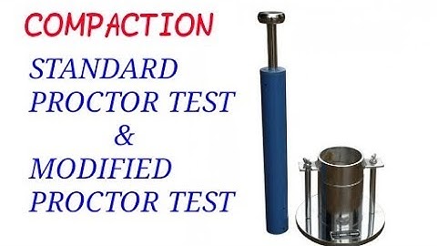 COMPACTION || DIFFERENCE BETWEEN STANDARD PROCTER TEST AND MODIFIED PROCTER TEST ||