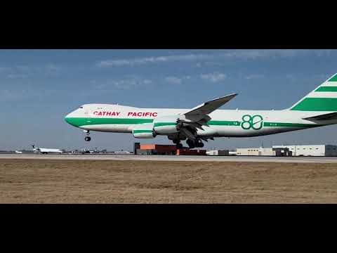 80th Anniversary Cathay Pacific Cargo Boeing 747-8F B-LJE Landing