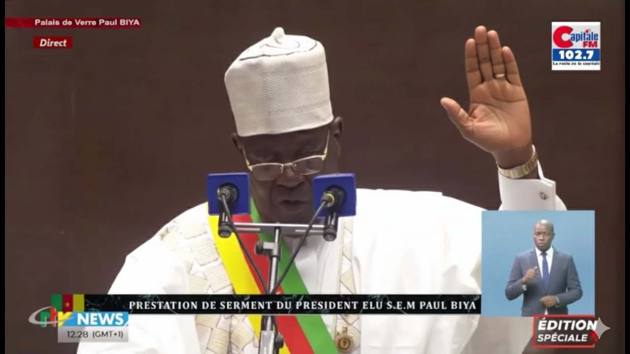 Discours de Cavayé Yeguié Djibril à la Prestation de Serment du Président Paul Biya