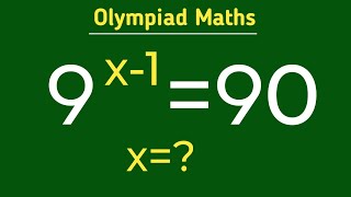 Germany Olympiad questions|| how to solve exponential problem || find x=?||