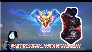 MENUJU IMMORTAL BERSAMA HAYABUZAY