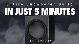 Diy 18 Home Theater Subwoofer Build Timelaspe - Big Bass - Real Cheap