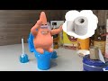 Patrick sitting on toilet | SpongeBob in real life