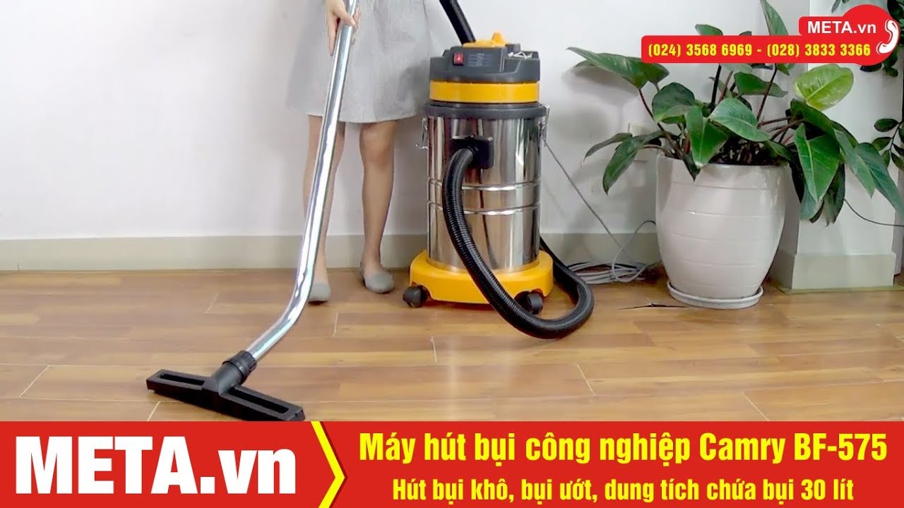 Máy hút bụi công nghiệp Camry BF-575, Hút bụi khô, bụi ướt, dung tích thùng chứa 30 lít