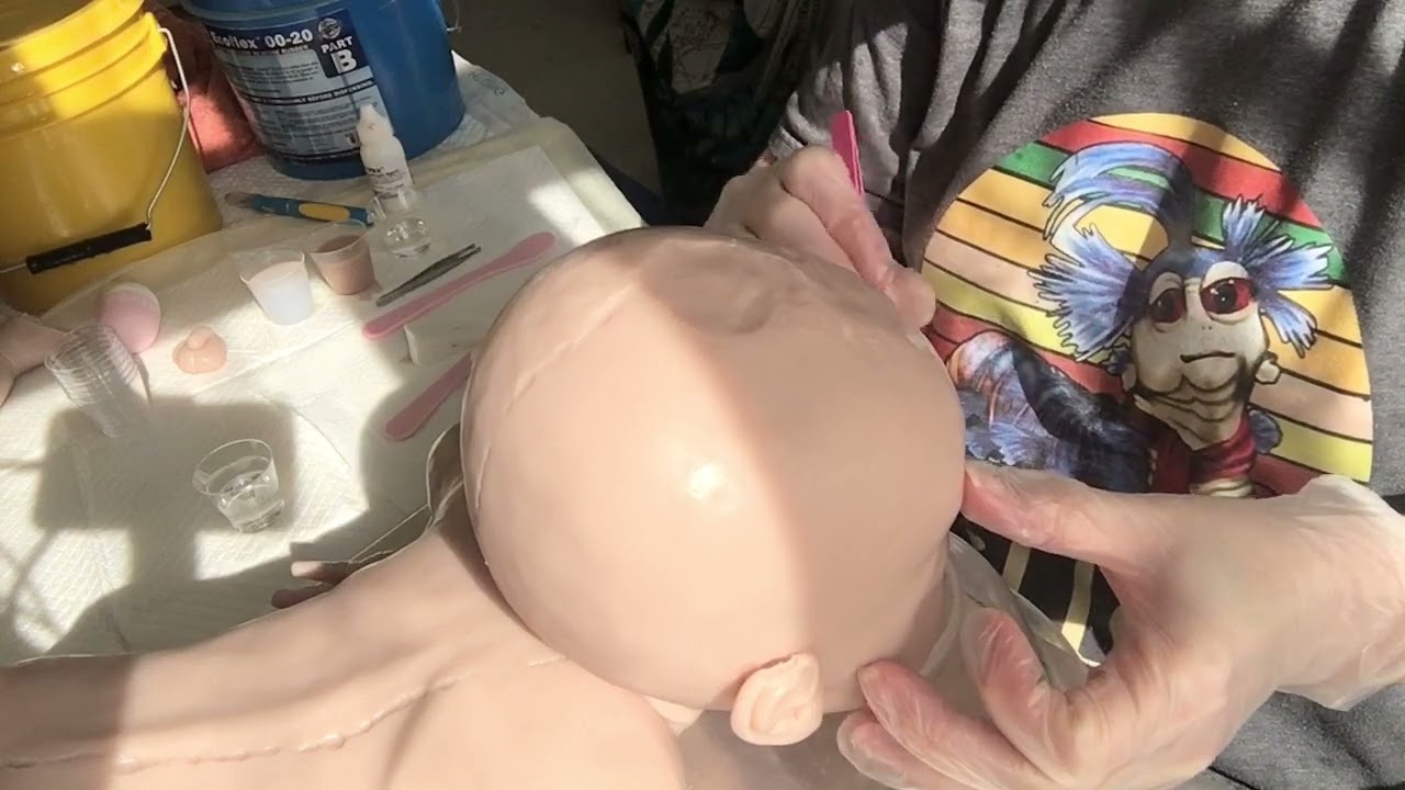How to fix a pour spout and seam line on a silicone baby. Indigo by Bennett baby’s