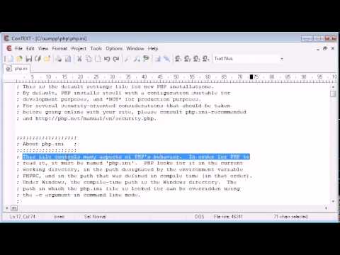 Beginner PHP Tutorial   7   The php ini File