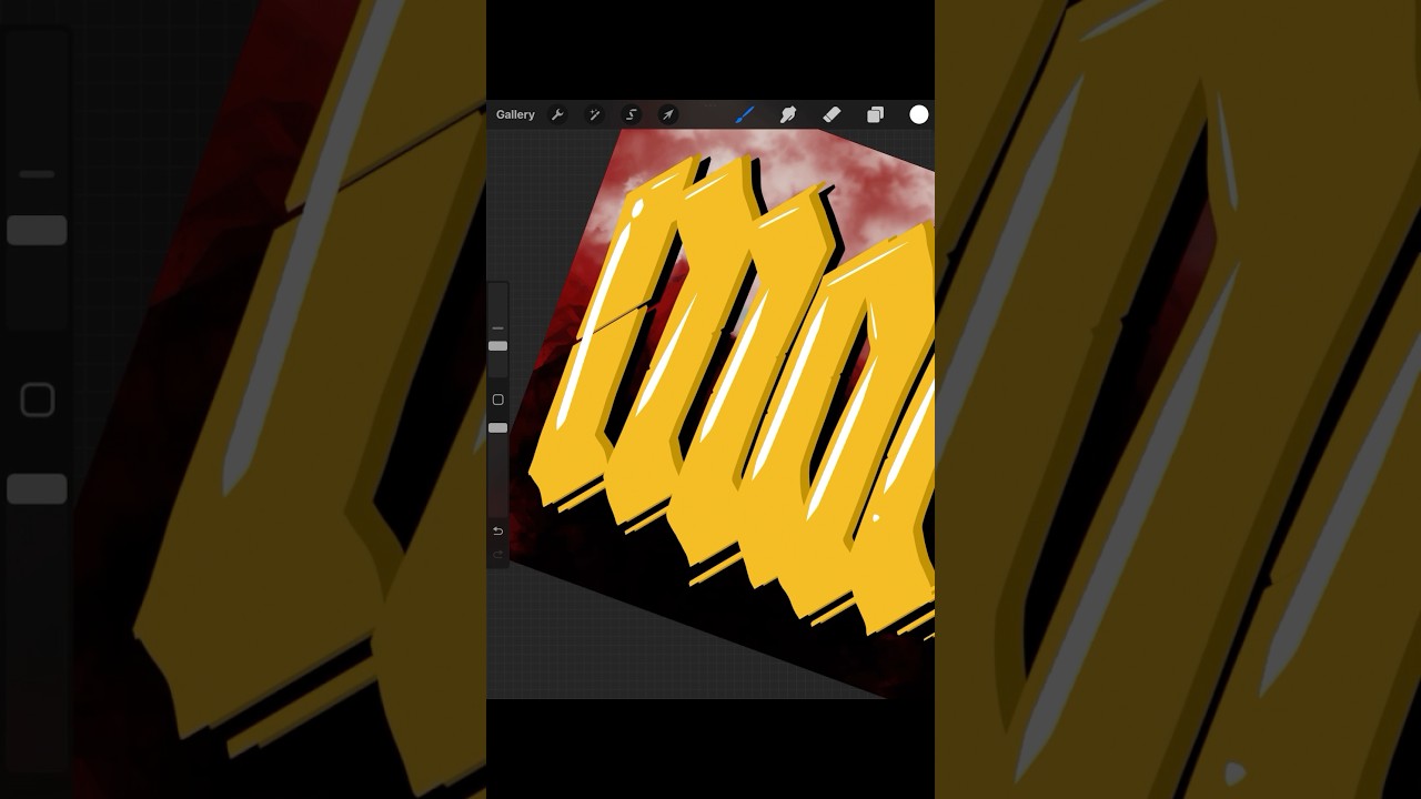 Digital name art on procreate! 🔥 