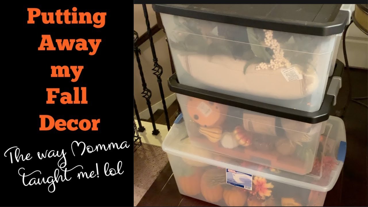 Putting Away My Fall Decor 2018